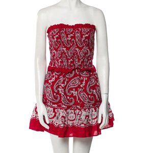 Sea New York Paisley Print Mini Ruched Dress